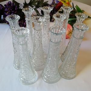 1 lot of 10 Glass Vases